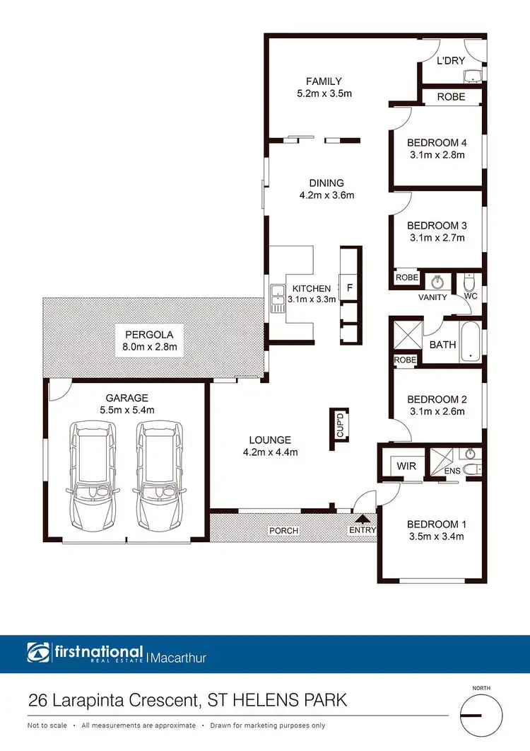 Floorplan of Homely house listing, 26 Larapinta Crescent, St Helens Park NSW 2560