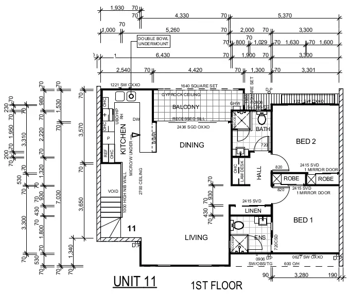 Floorplan of Homely apartment listing, 11 /1-7 Kondalilla Place, Fitzgibbon QLD 4018