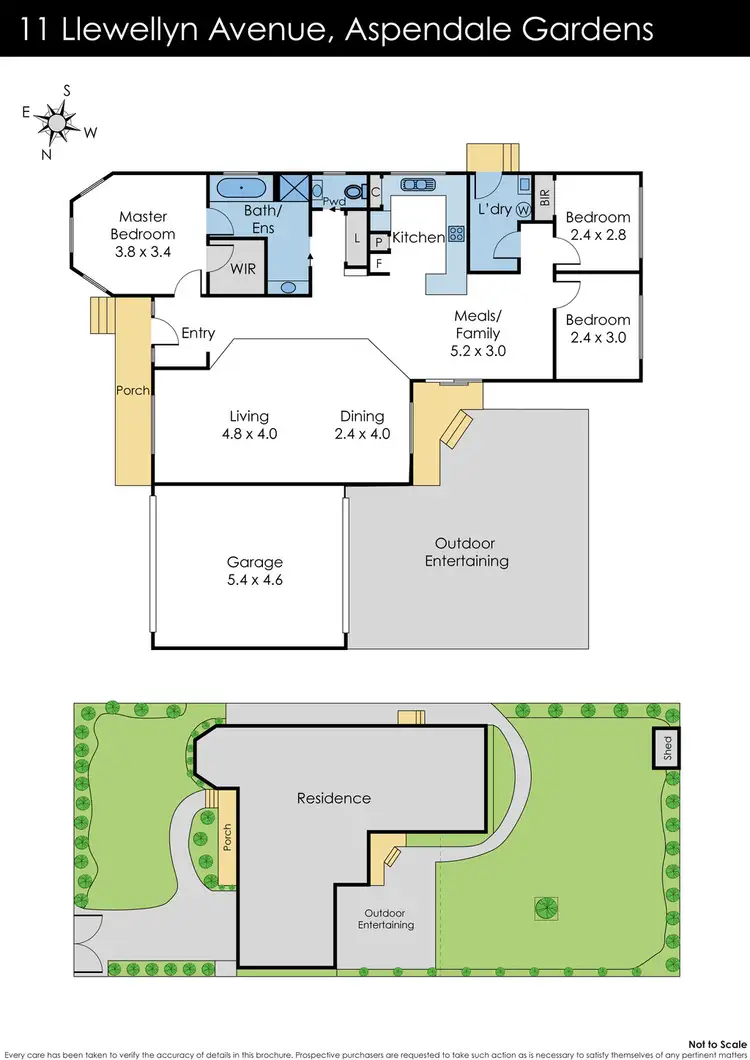 Floorplan of Homely house listing, 11 Llewellyn Avenue, Aspendale Gardens VIC 3195