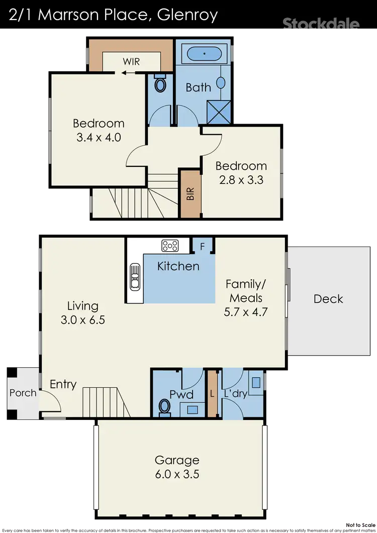Floorplan of Homely house listing, 2 /1 Marrson Place, Glenroy VIC 3046