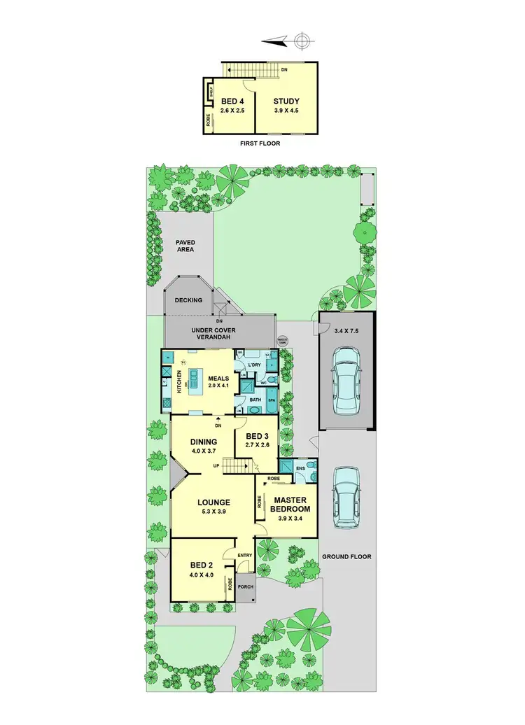 Floorplan of Homely house listing, 61 Brunel Street, Aberfeldie VIC 3040