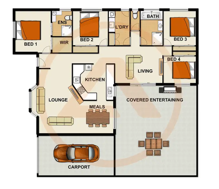 Floorplan of Homely house listing, 6 SOLANDRA CCT, Regents Park QLD 4118