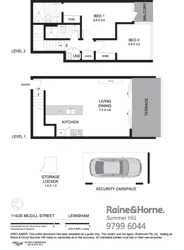 Floorplan of Homely apartment listing, 114/20 McGill Street, Lewisham NSW 2049