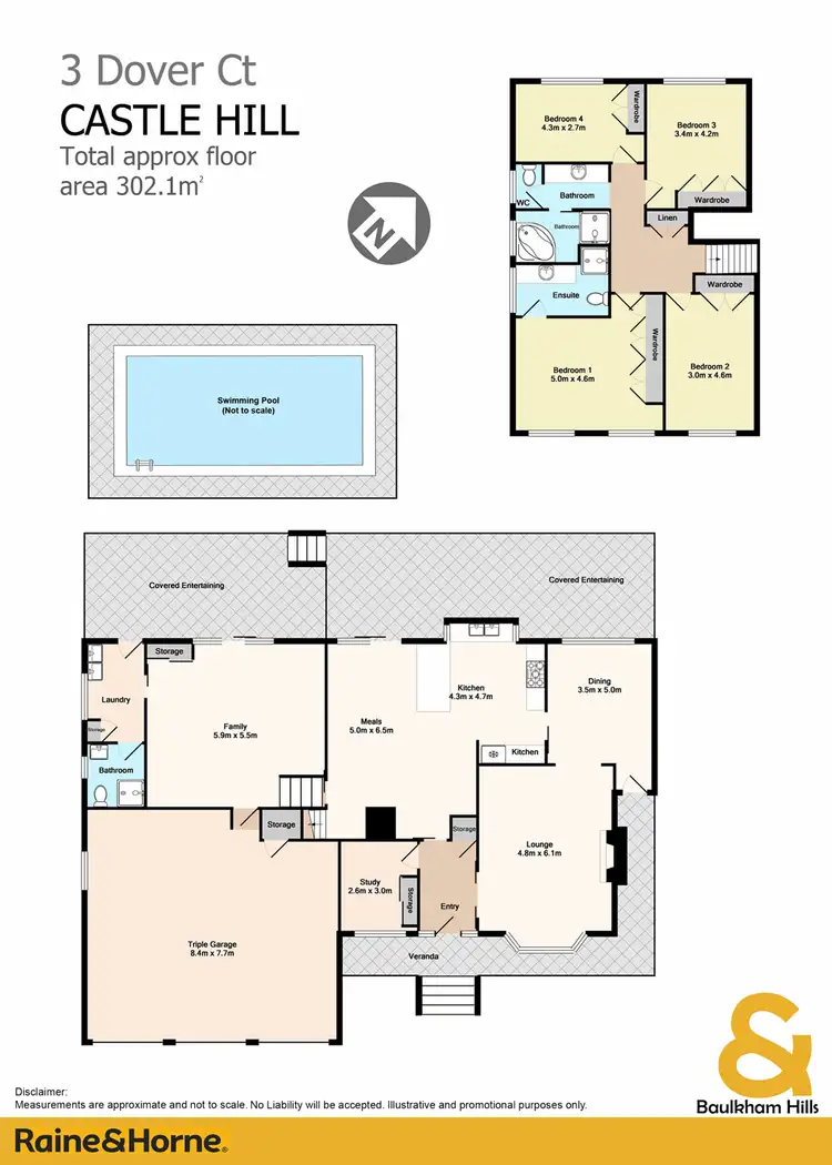 Floorplan of Homely house listing, 3 Dover Court, Castle Hill NSW 2154