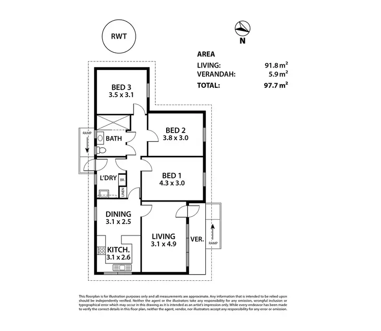 Floorplan of Homely house listing, 3 Hereford Street, Strathalbyn SA 5255