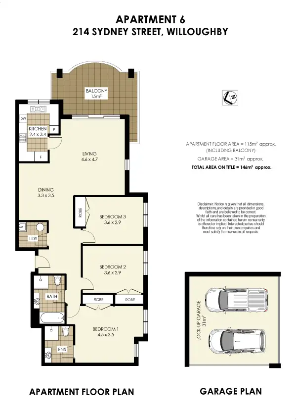 Floorplan of Homely unit listing, 6/214-216 Sydney Street, Chatswood NSW 2068