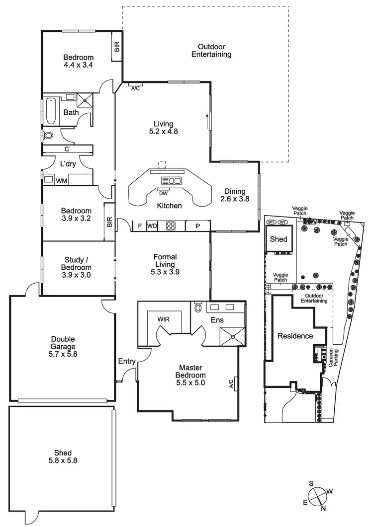 Floorplan of Homely house listing, 13 Brimbrim Crescent, Mornington VIC 3931