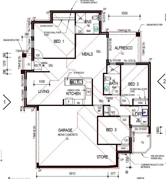 Floorplan of Homely house listing, 1/3 Merino Court, Thornlie WA 6108