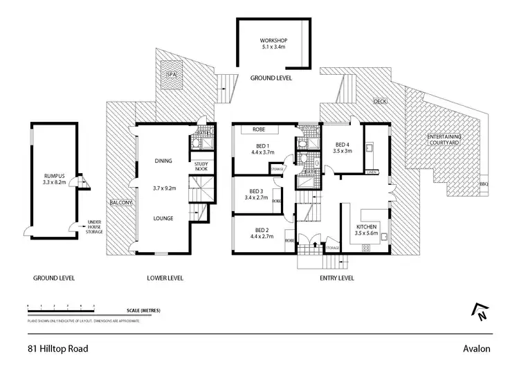 Floorplan of Homely house listing, 81 Hilltop Road, Avalon Beach NSW 2107