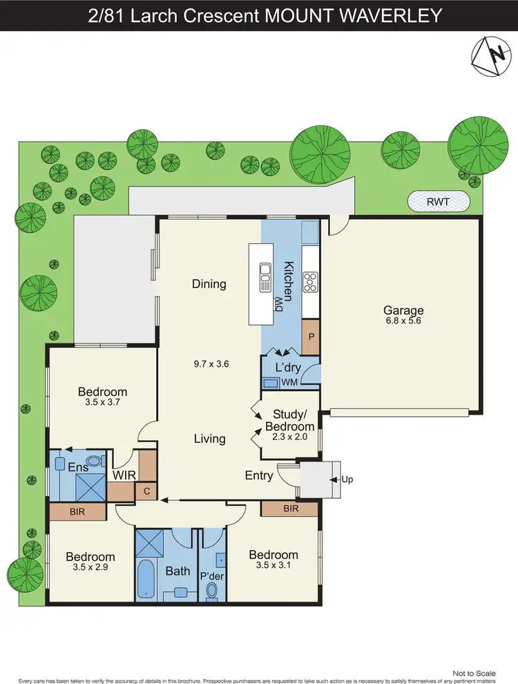 Floorplan of Homely unit listing, 2/81 Larch Crescent, Mount Waverley VIC 3149