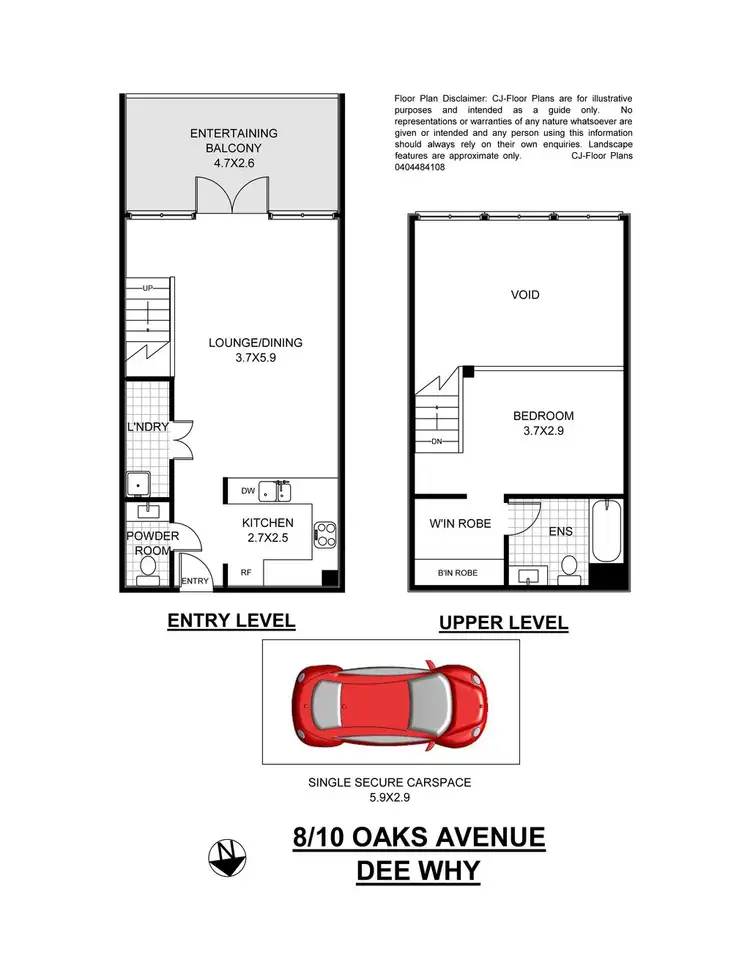 Floorplan of Homely unit listing, 8/10 Oaks Avenue, Dee Why NSW 2099