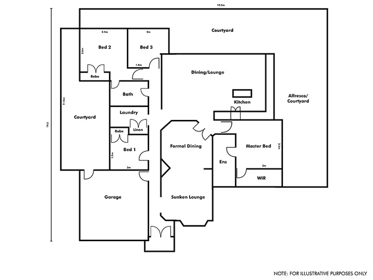 Floorplan of Homely house listing, 12 Hatch Place, Bibra Lake WA 6163