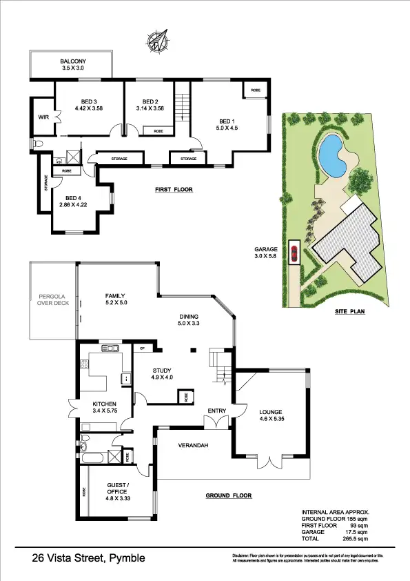 Floorplan of Homely house listing, 26 Vista St, Pymble NSW 2073