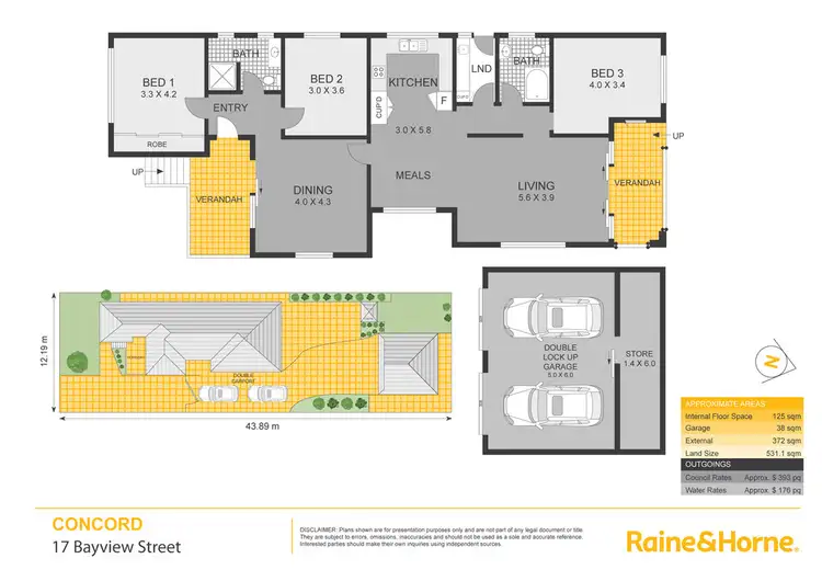 Floorplan of Homely house listing, 17 Bayview Street, Concord NSW 2137
