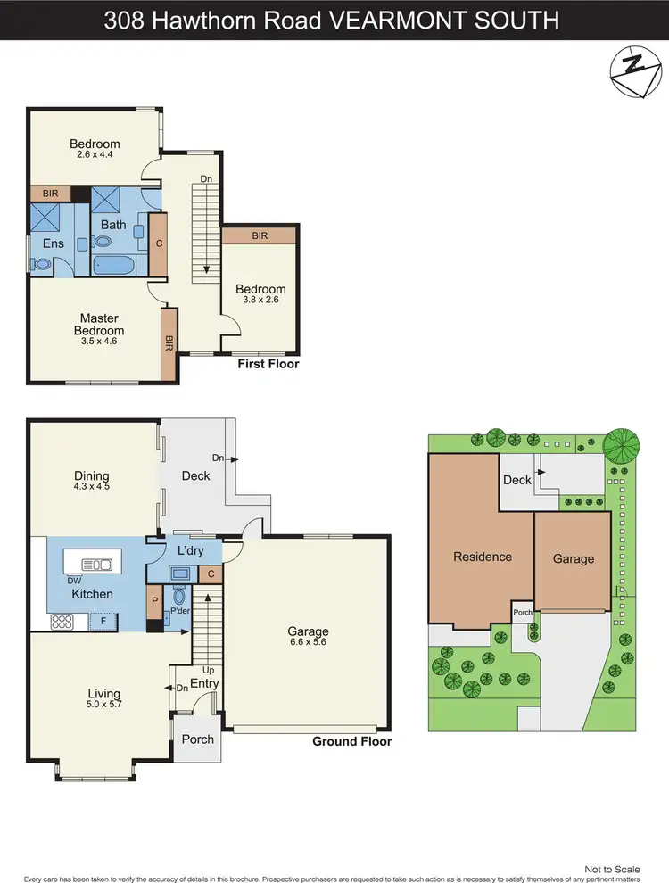 Floorplan of Homely townhouse listing, 308 Hawthorn Road, Vermont South VIC 3133