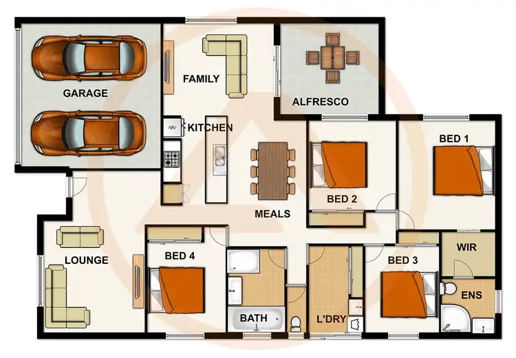 Floorplan of Homely house listing, 14 RESI DRIVE, Regents Park QLD 4118