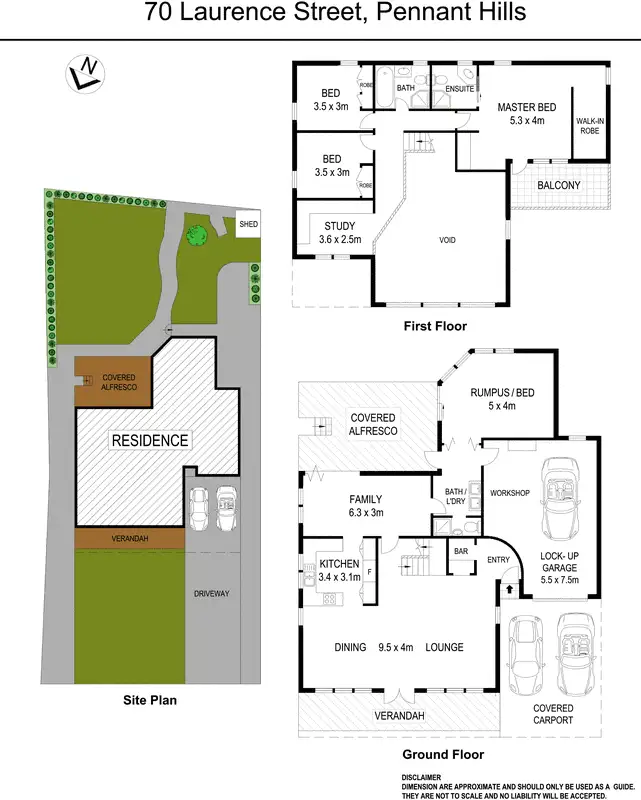 Floorplan of Homely house listing, 70 Laurence Street, Pennant Hills NSW 2120
