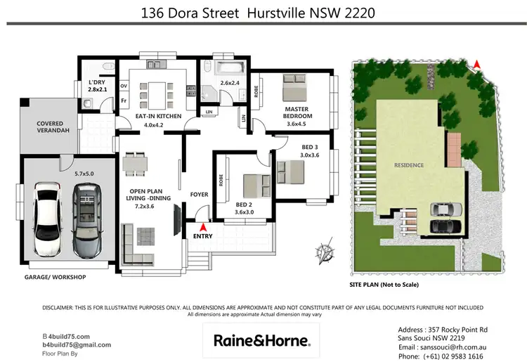 Floorplan of Homely house listing, 136 Dora Street, Hurstville NSW 2220