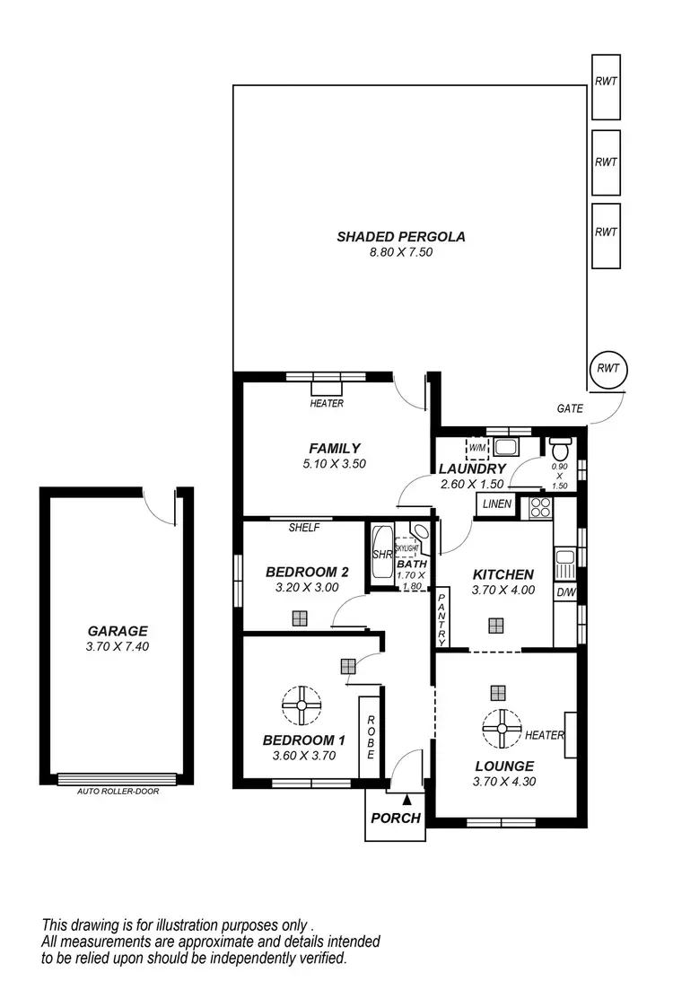Floorplan of Homely house listing, 43 Aver Avenue, Daw Park SA 5041