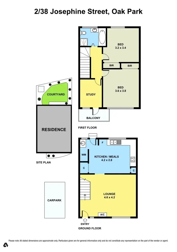 Floorplan of Homely unit listing, 2/38 Josephine Street, Oak Park VIC 3046
