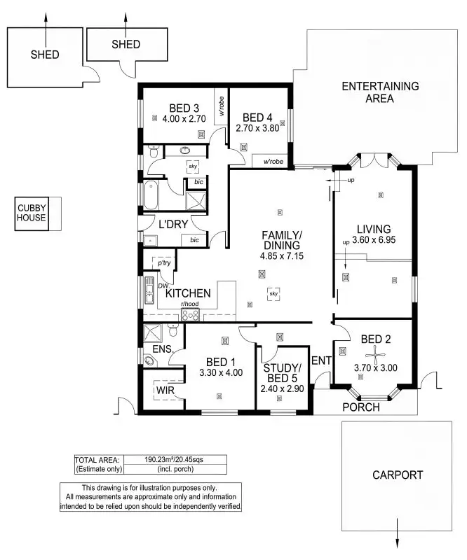 Floorplan of Homely house listing, 28 Karoona Crescent, Seacombe Heights SA 5047