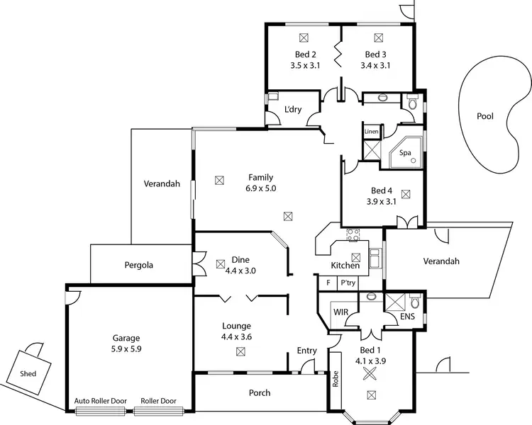 Floorplan of Homely house listing, 4 Candlebark Court, Craigmore SA 5114