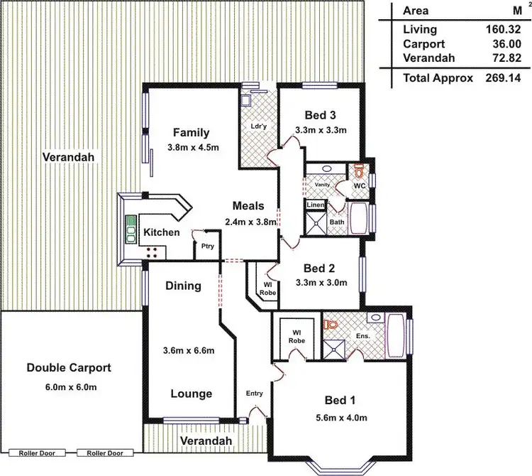 Floorplan of Homely house listing, 6 Warnest Street, Freeling SA 5372