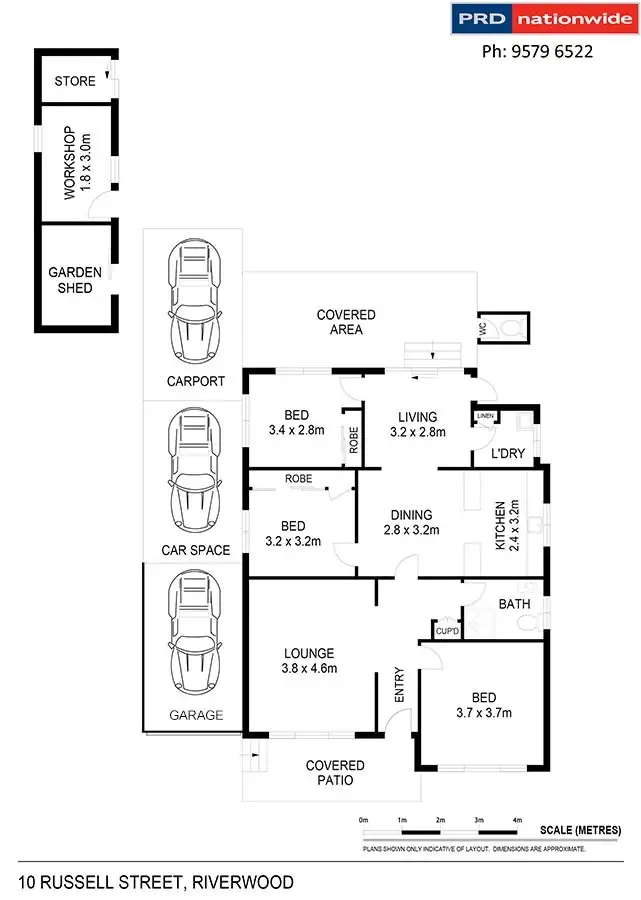 Floorplan of Homely house listing, 10 Russell Street, Riverwood NSW 2210
