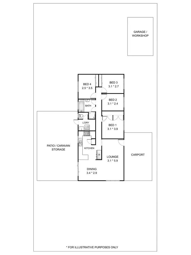 Floorplan of Homely house listing, 56 Gilbertson Road, Kardinya WA 6163