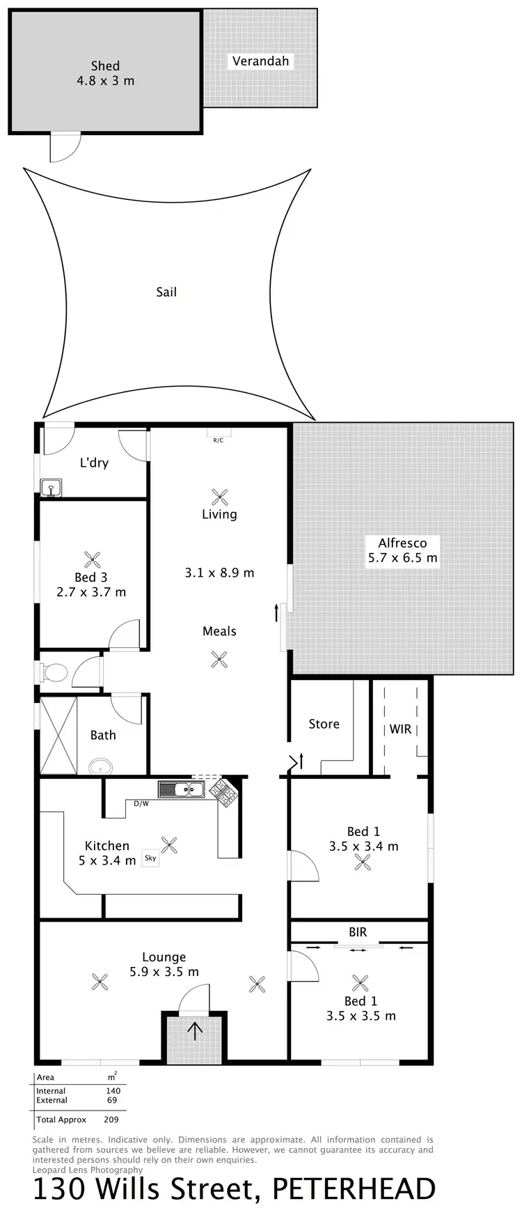 Floorplan of Homely house listing, 130 Wills Street, Peterhead SA 5016