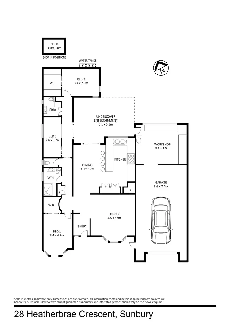 Floorplan of Homely house listing, 28 Heatherbrae Crescent, Sunbury VIC 3429