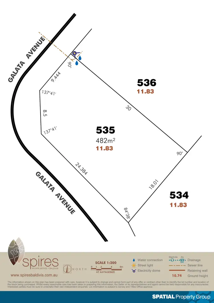 Floorplan of Homely land listing, Lot 535 Galata Ave, Baldivis WA 6171