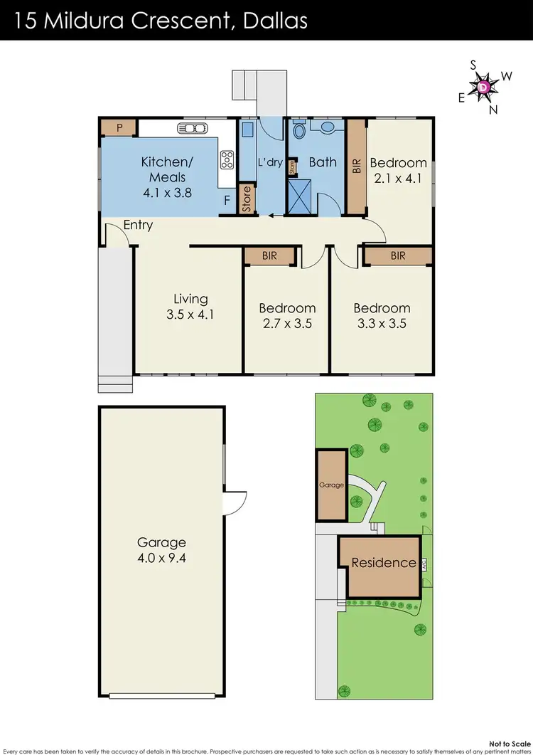 Floorplan of Homely house listing, 15 Mildura Crescent, Dallas VIC 3047