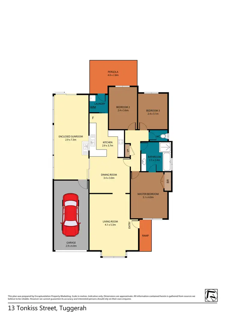 Floorplan of Homely house listing, 13 Tonkiss Street, Tuggerah NSW 2259