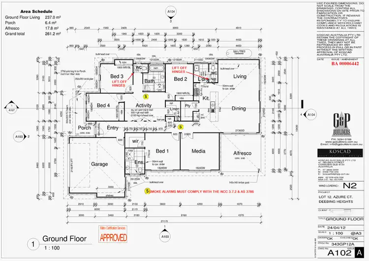 Floorplan of Homely house listing, 2 Azure Court, Deebing Heights QLD 4306