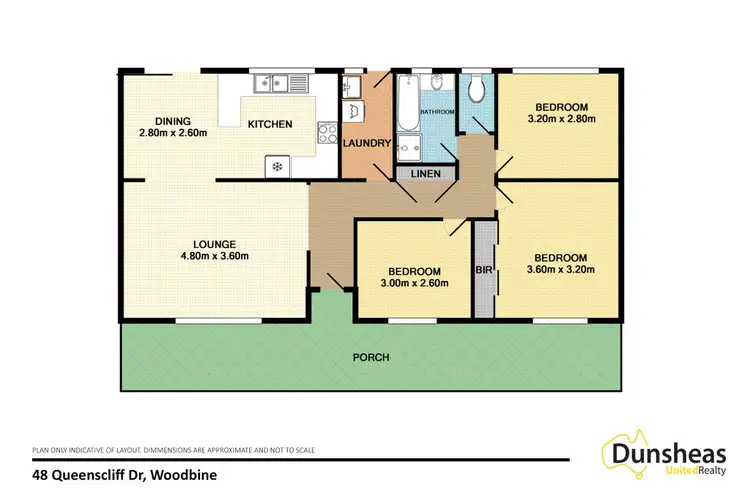 Floorplan of Homely house listing, 48 Queenscliff Drive, Woodbine NSW 2560