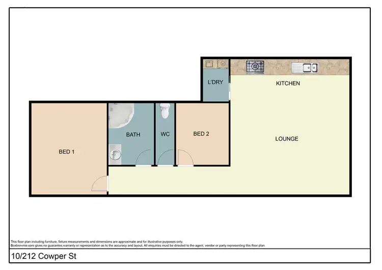 Floorplan of Homely house listing, 10/212 Cowper Street, Goulburn NSW 2580