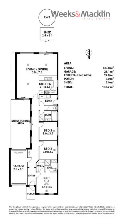 Floorplan of Homely house listing, 36A Gosfield Crescent, Hampstead Gardens SA 5086