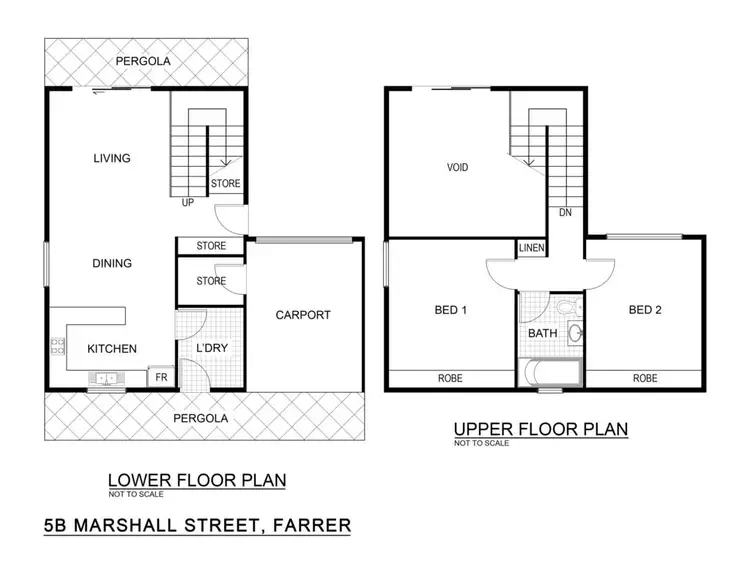 Floorplan of Homely townhouse listing, 5B Marshall Street, Farrer ACT 2607