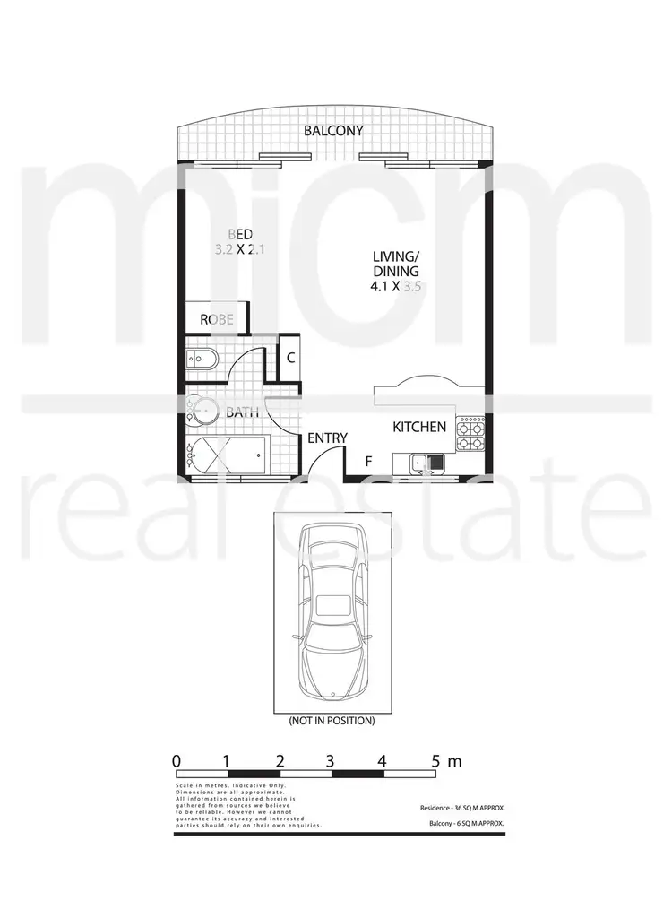 Floorplan of Homely studio listing, 802/81 Queens Road, Melbourne VIC 3004