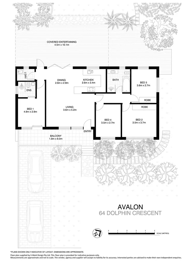 Floorplan of Homely house listing, 64 Dolphin Crescent, Avalon Beach NSW 2107