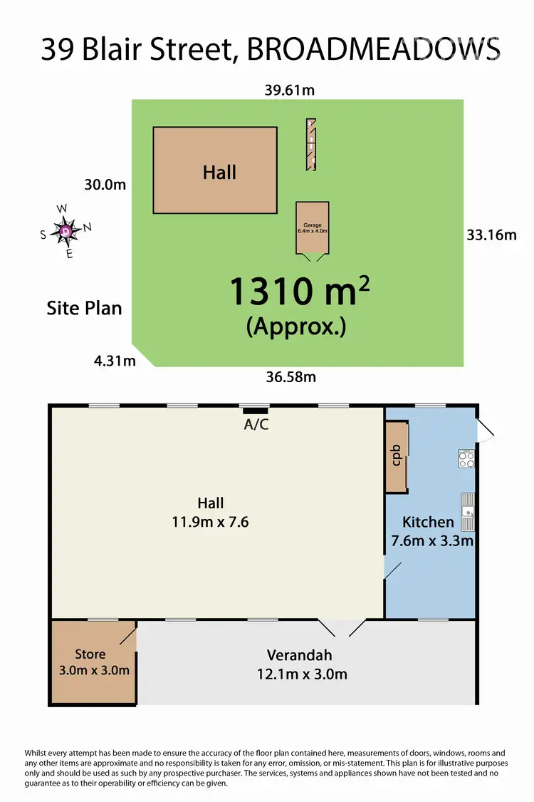 Floorplan of Homely other listing, 39 Blair Street, Broadmeadows VIC 3047