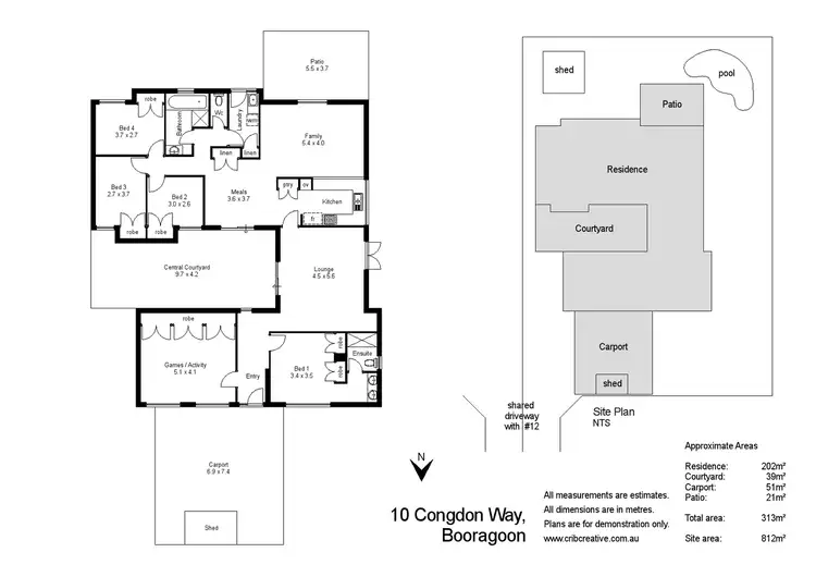 Floorplan of Homely house listing, 10 Congdon Way, Booragoon WA 6154