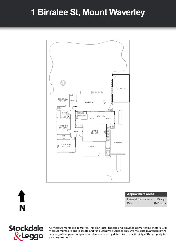 Floorplan of Homely house listing, 1 Birralee Street, Mount Waverley VIC 3149
