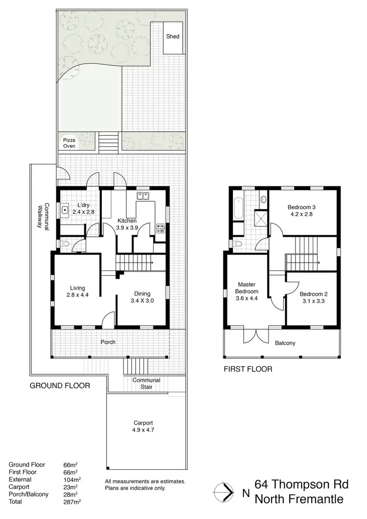 Floorplan of Homely house listing, 64 Thompson Road, North Fremantle WA 6159