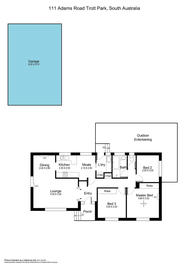 Floorplan of Homely house listing, 111 Adams Road, Trott Park SA 5158