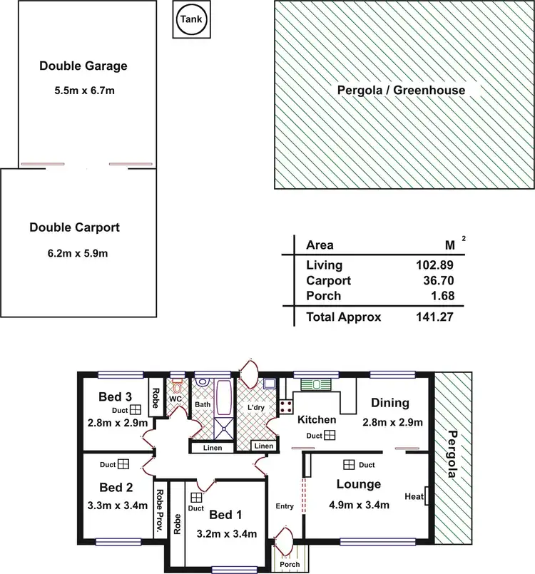 Floorplan of Homely house listing, 25 Newcombe Drive, Gilles Plains SA 5086