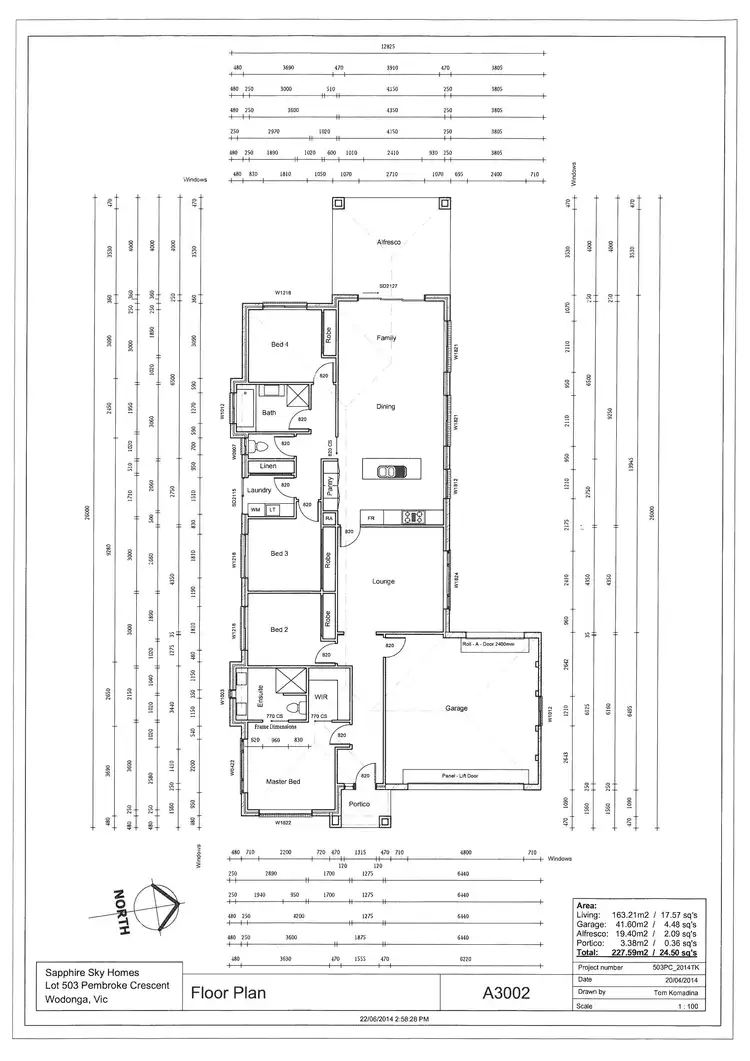 Floorplan of Homely house listing, 19 Pembroke Crescent, Wodonga VIC 3690
