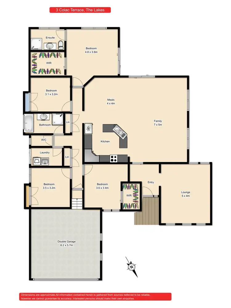 Floorplan of Homely house listing, 3 Colac Terrace, North Boambee Valley NSW 2450