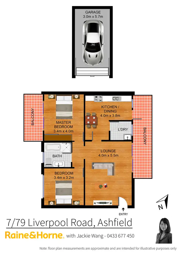 Floorplan of Homely unit listing, 7/79 Liverpool Road, Ashfield NSW 2131